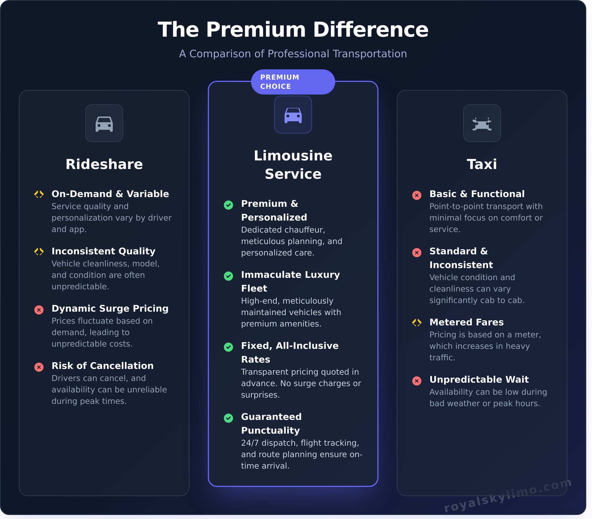 What is a Limousine Service? A Complete Guide to Luxury Transport - Infographic
