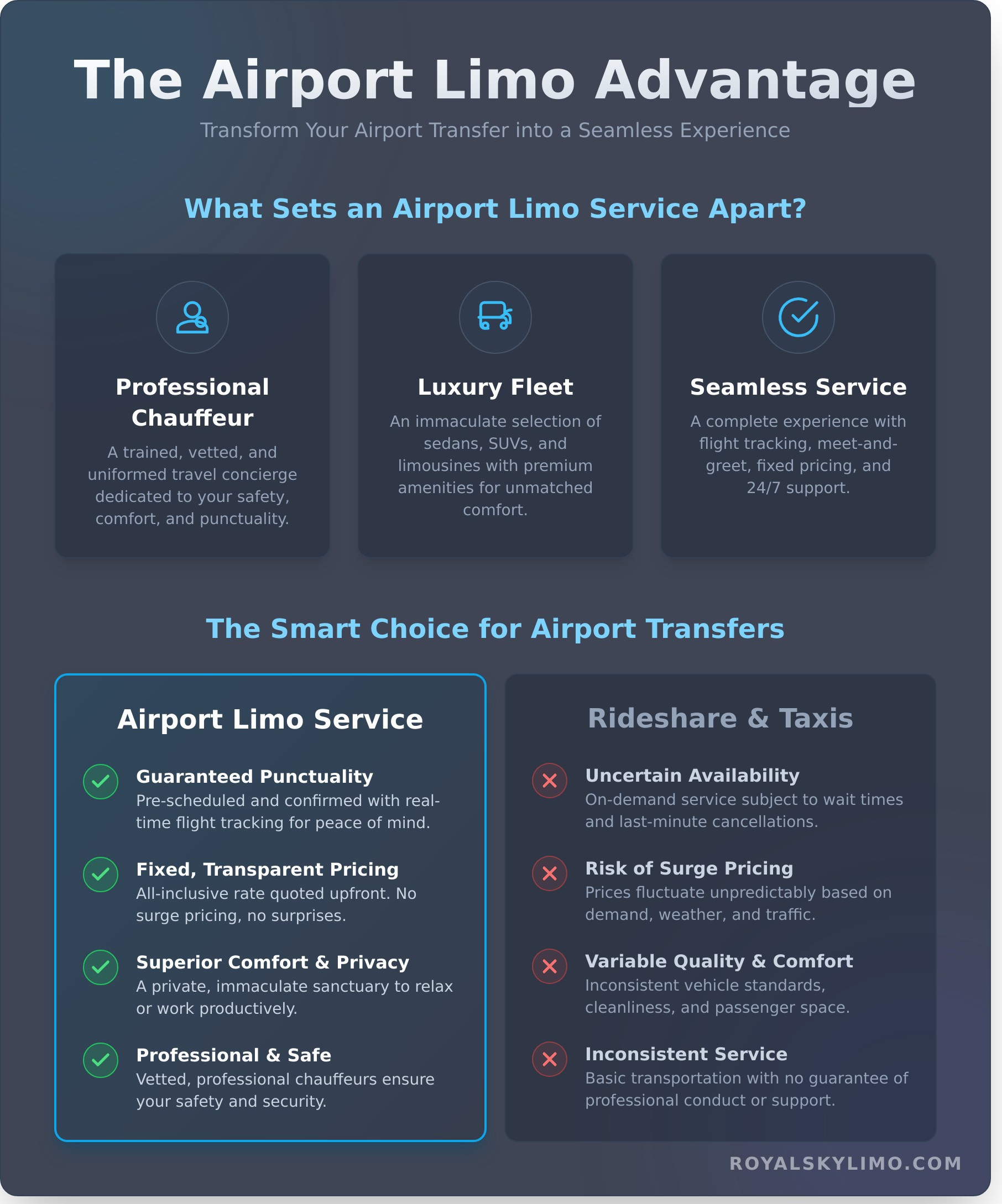 Airport Limo Service: The Ultimate Guide to Luxurious & Stress-Free Travel - Infographic
