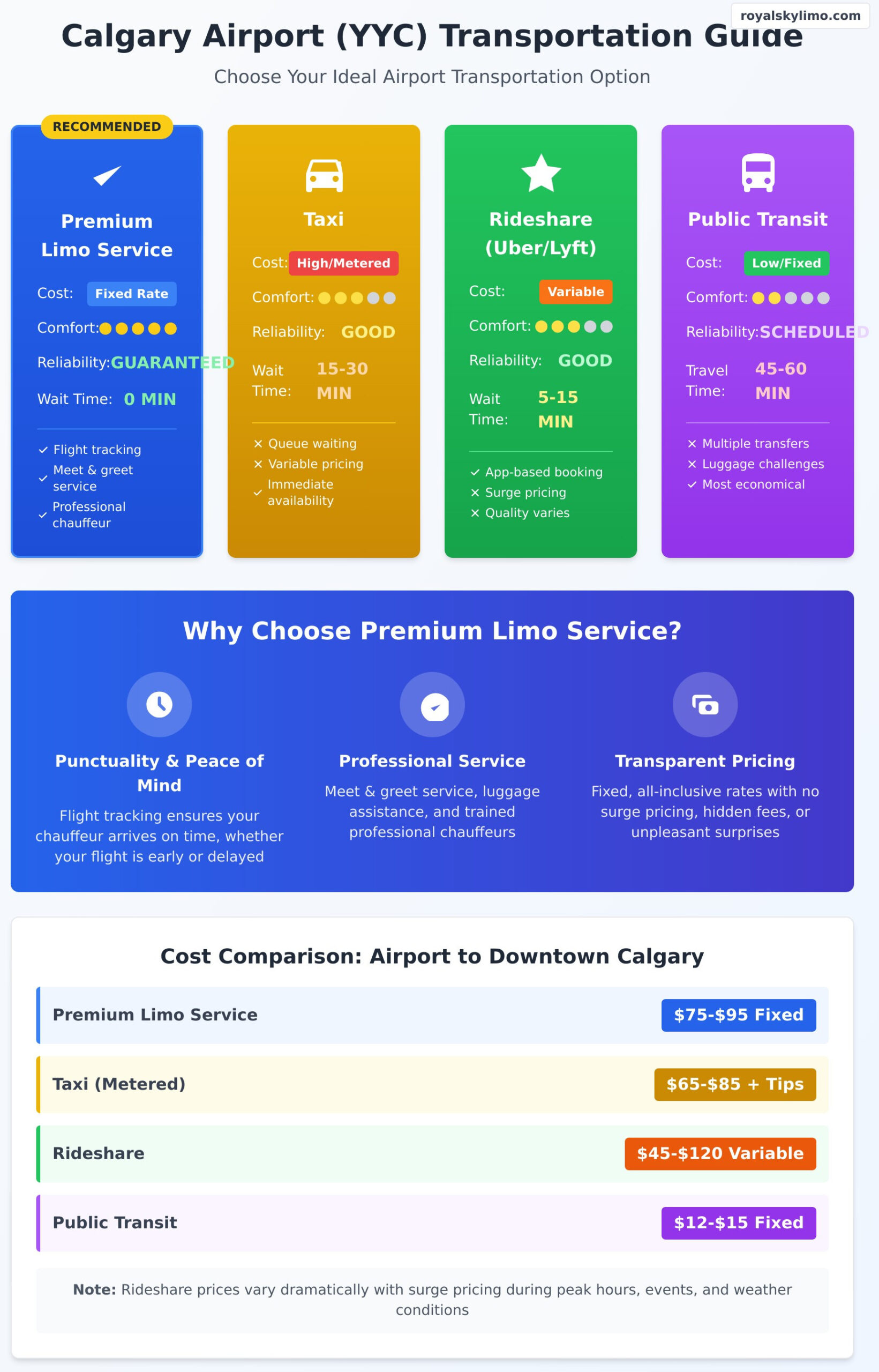 Airport Transportation Calgary: The Ultimate Guide to Stress-Free YYC Travel - Infographic