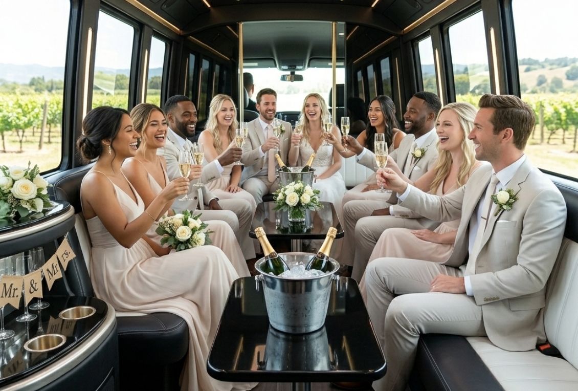 Limo Party Bus for wedding